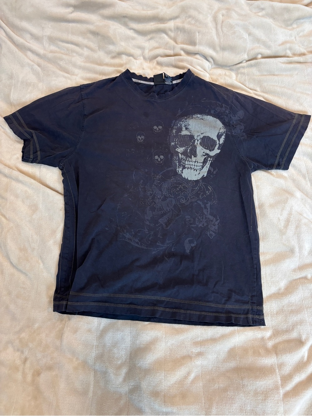 Burnside Black Graphic Skull T-Shirt